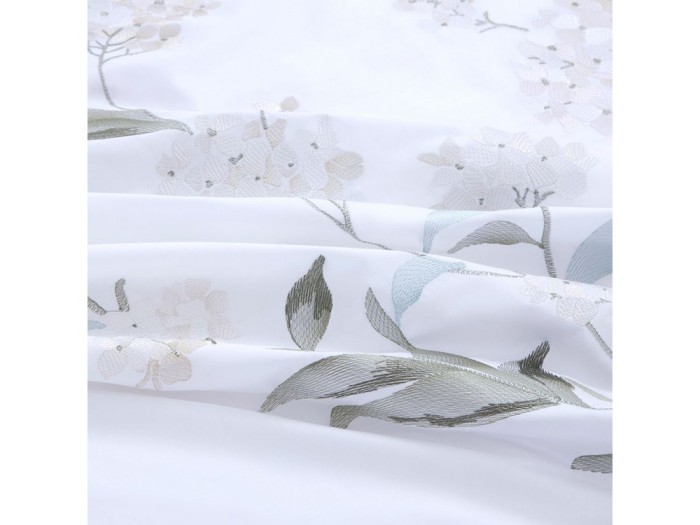 Комплект постельного белья Евро, египетский хлопок Premium с вышивкой 2259-6
