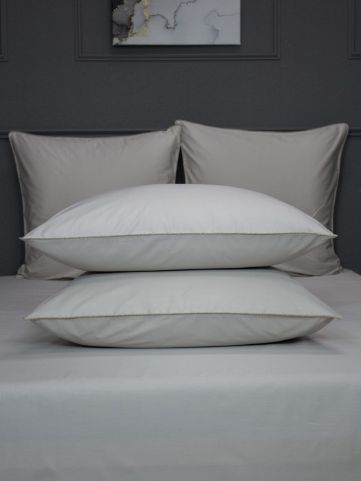 Комплекты для сна Muslin & Satin Solid color (пыльно бежевый) Евро