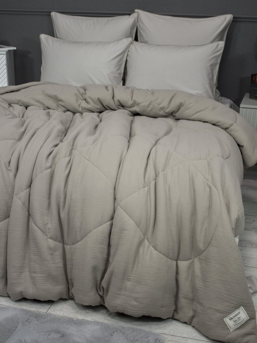 Комплекты для сна Muslin & Satin Solid color (пыльно бежевый) Евро