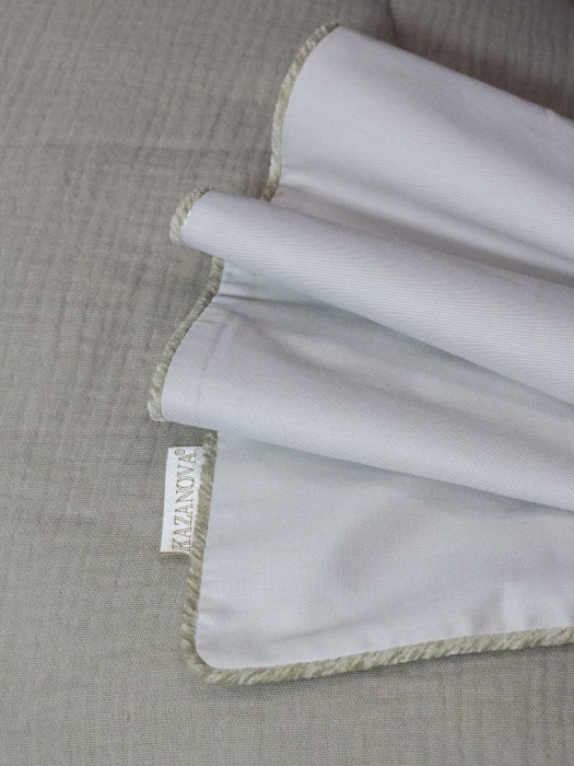 Комплекты для сна Muslin & Satin Solid color (пыльно бежевый) Евро