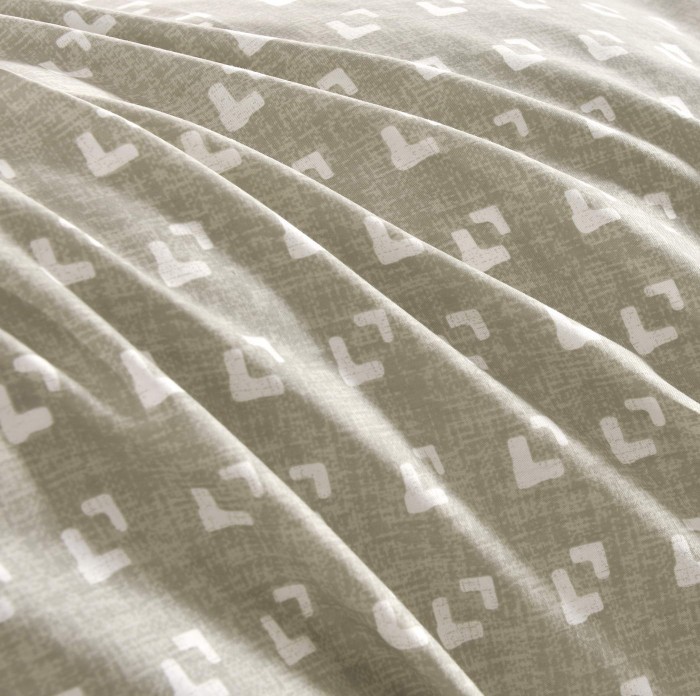 Пауль (серый) Комплект постельного белья сатин Евро 4н