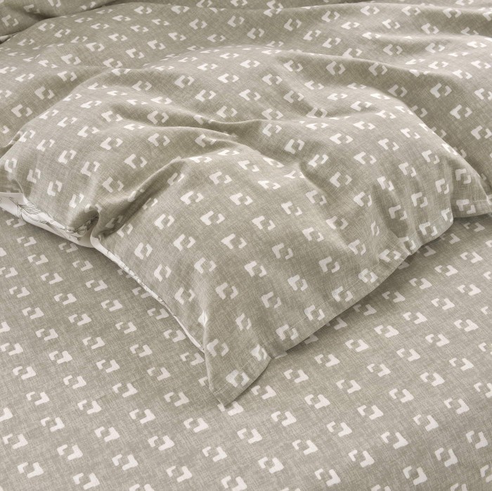 Пауль (серый) Комплект постельного белья сатин Евро 4н