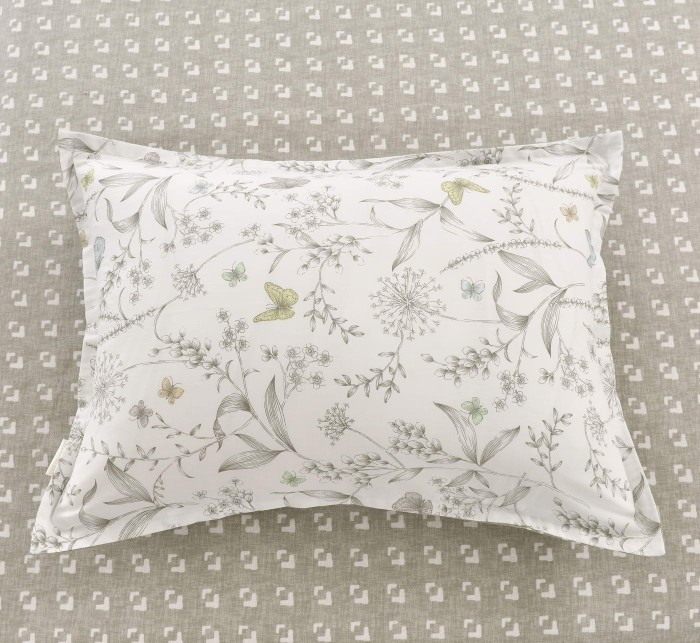 Пауль (серый) Комплект постельного белья сатин Евро 4н