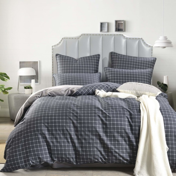 Мэджик (стоун) Комплект постельного белья сатин Евро 4н