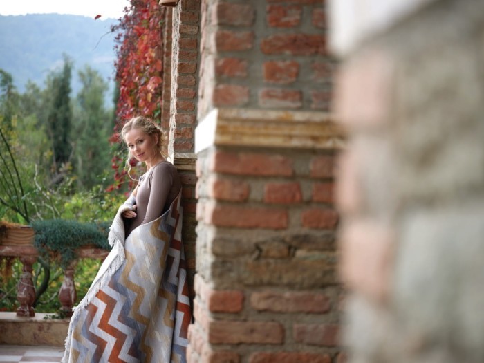 Плед Arya Хлопок Zigzag Цветной