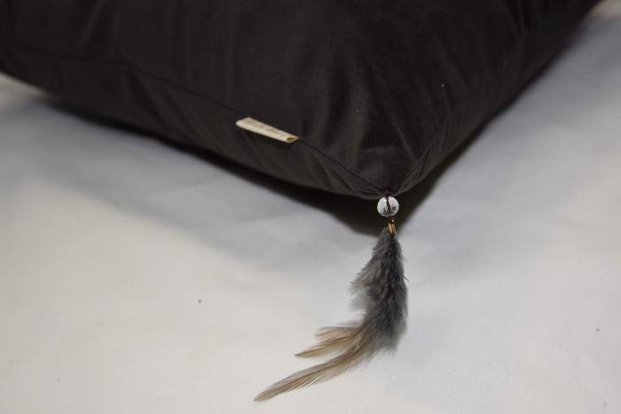 Жасмин (антрацит) Наволочка 45х45