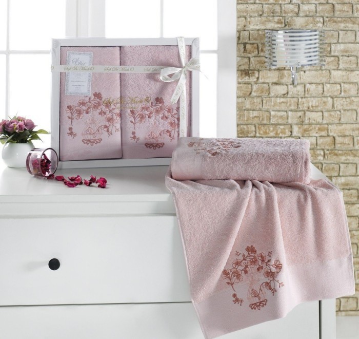 FLORI (гр.роз.) 50x90-70х140 Комп. полотенец