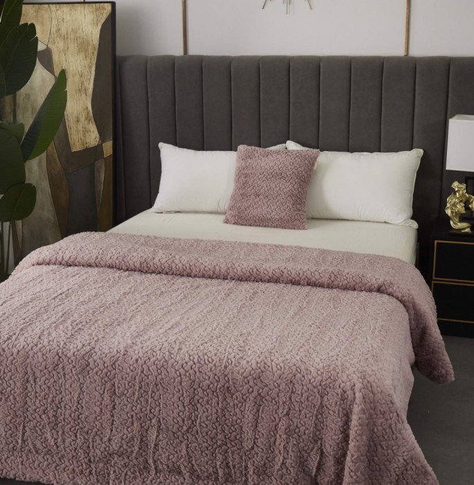 Теодор (пепел роза) Покрывало 210х230