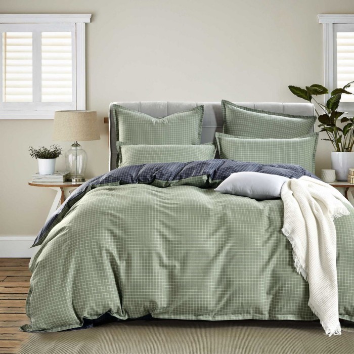 Диксан (хаки) Комплект постельного белья сатин 1.6