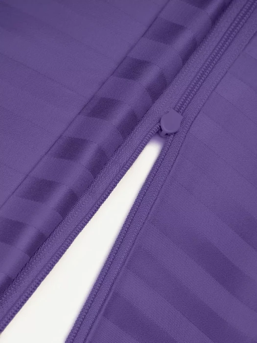 Постельное белье Arya Vip из Страйп Сатина 2 Сп. 200x220 Фиолетовый