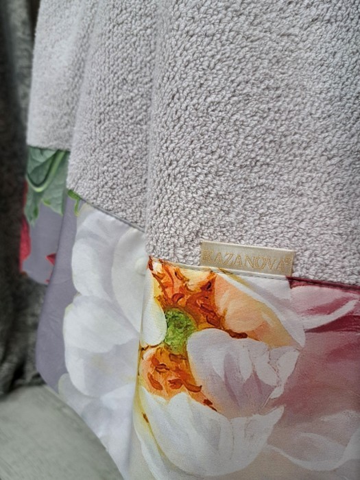 Комплект полотенец Adora Фрезия графит (лаванда) 70х140см и 50х90см "KAZANOV.A"