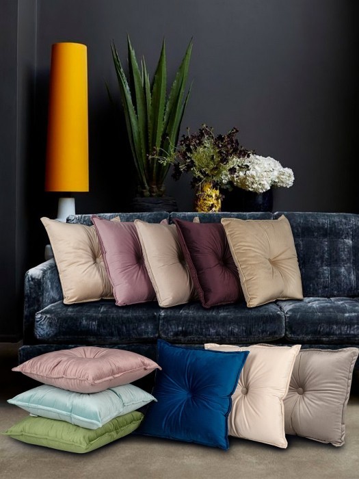 Вивиан (синяя) Подушка 45х45