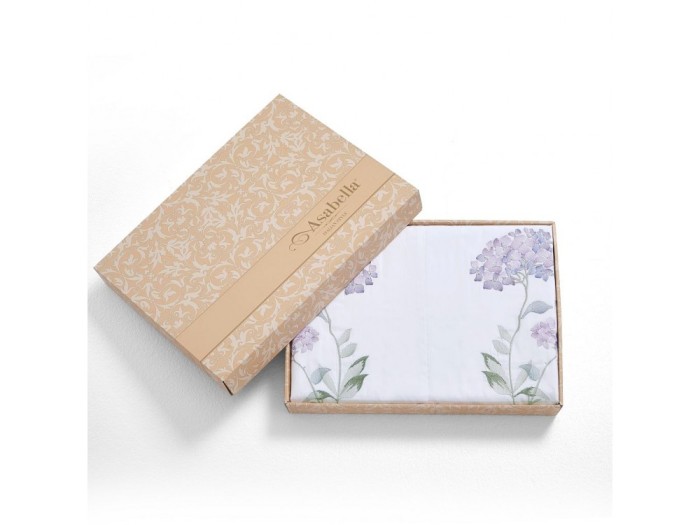 Комплект постельного белья Евро, египетский хлопок Premium с вышивкой 2260-6