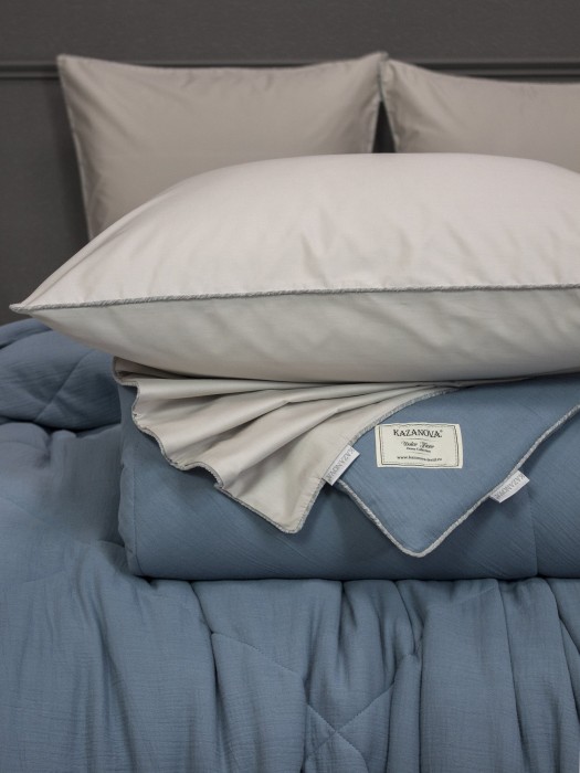 Комплекты для сна Muslin & Satin Solid color (деним бежевый) Евро
