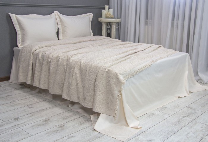 Мишель (бежевый) комплект с покрывалом