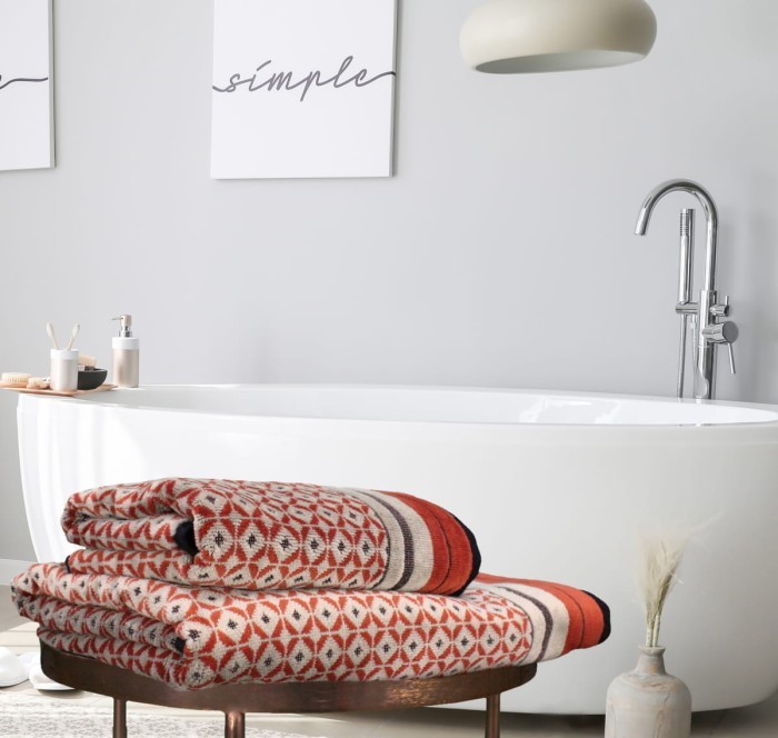 Полотенце велюровое Arya Paulo 50x90 Кирпичный