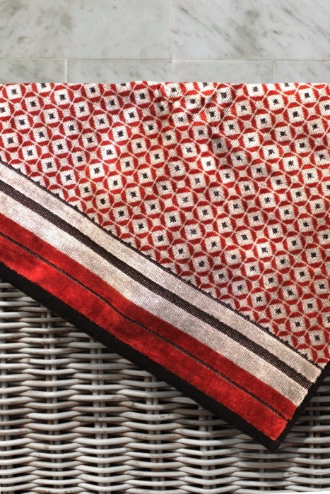 Полотенце велюровое Arya Paulo 50x90 Кирпичный