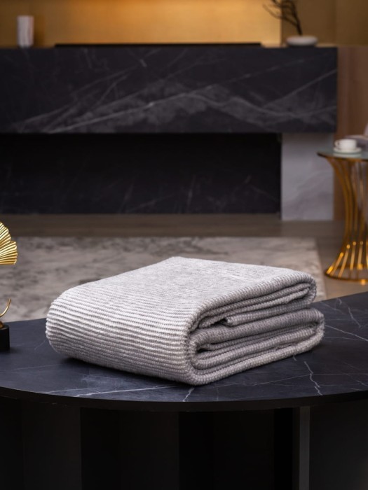 Плед Arya Хлопок Queen Серый