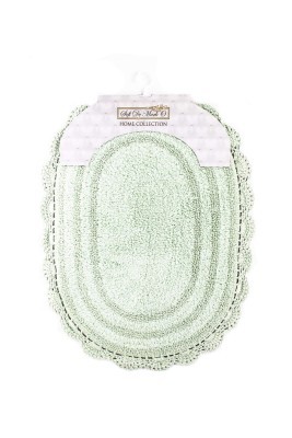 PAMELLA (ментол) Коврик для ванной кружевной 50х70см