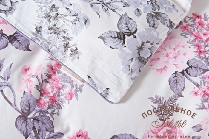 Таисия (розовая) Комплект постельного белья сатин Евро 4н