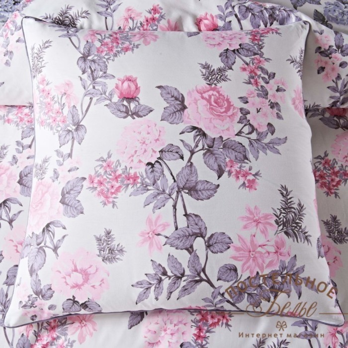 Таисия (розовая) Комплект постельного белья сатин Евро 4н