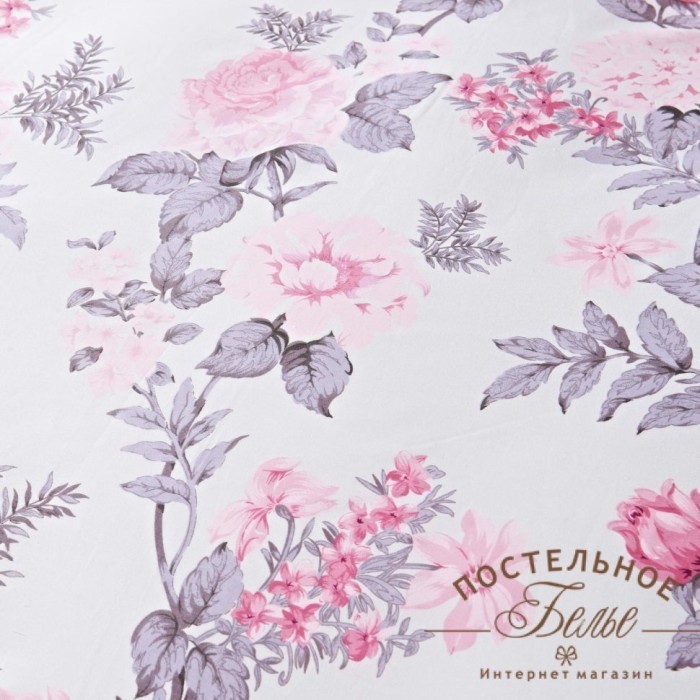 Таисия (розовая) Комплект постельного белья сатин Евро 4н