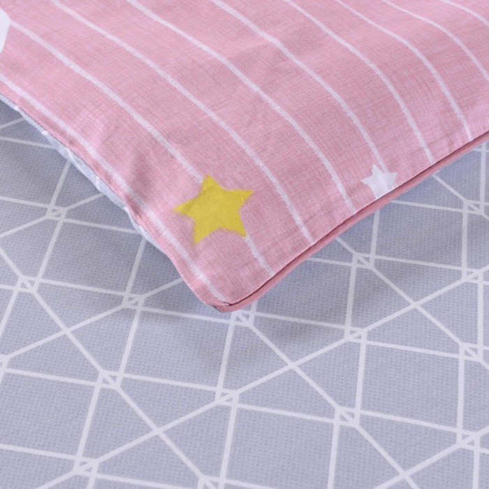 Веселые тучки (розовые) Комплект постельного белья детский