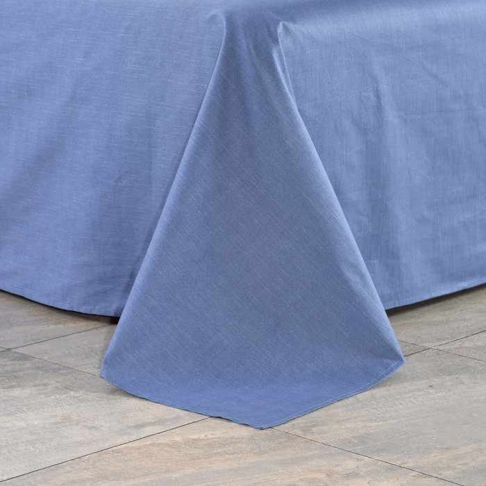 Дарьяна голубой Комплект постельного белья сатин Евро 4н