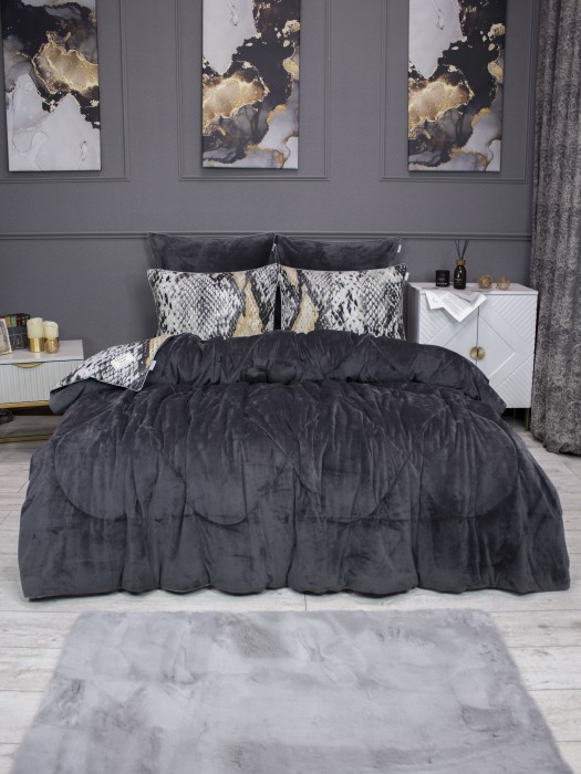 Комплекты для сна Питон (графит айвори) АВС Cotton Полуторный