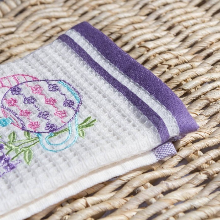 Набор Кухонных Полотенец Arya 40X60 2 Пр. Provense 1 Экрю-Лиловый