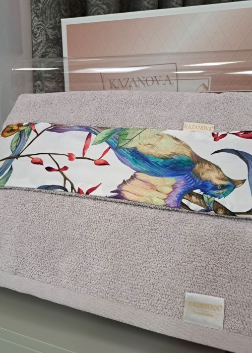 Комплект полотенец Adora Колибри (лаванда) 70х140см и 50х90см "KAZANOV.A"Полотенца Казанова