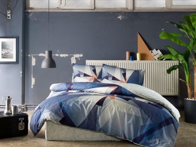 Постельное белье TAC RANFORCE YOUNG DUNCAN евро темно-синий