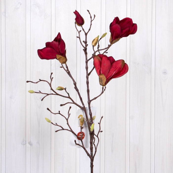 Искусственный Цветок Arya 104 Cm Magnolia Красный