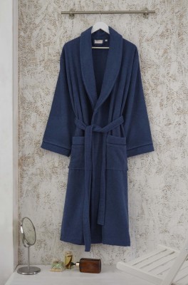 OREGON (синий)-L  Халат Махровый