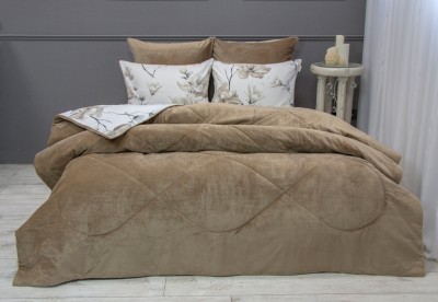 Постельный набор Азалия (латте) Cotton евро