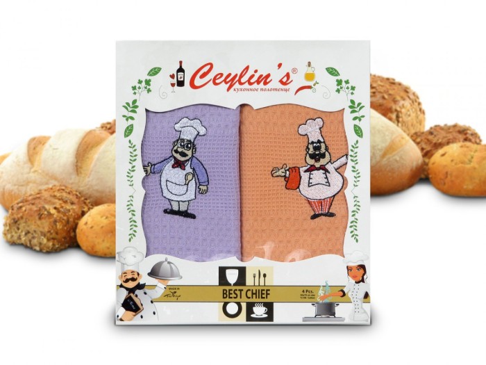 Набор кухонных полотенец Ceylin's Coffee (50x70 - 4 шт) 8054-04