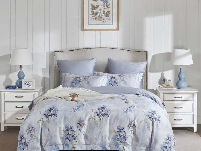 Комплект постельного белья Евро, египетский хлопок Premium 2366-6 