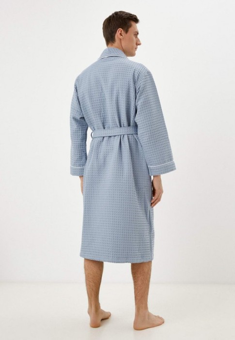 Герман (синий) М Халат вафельный