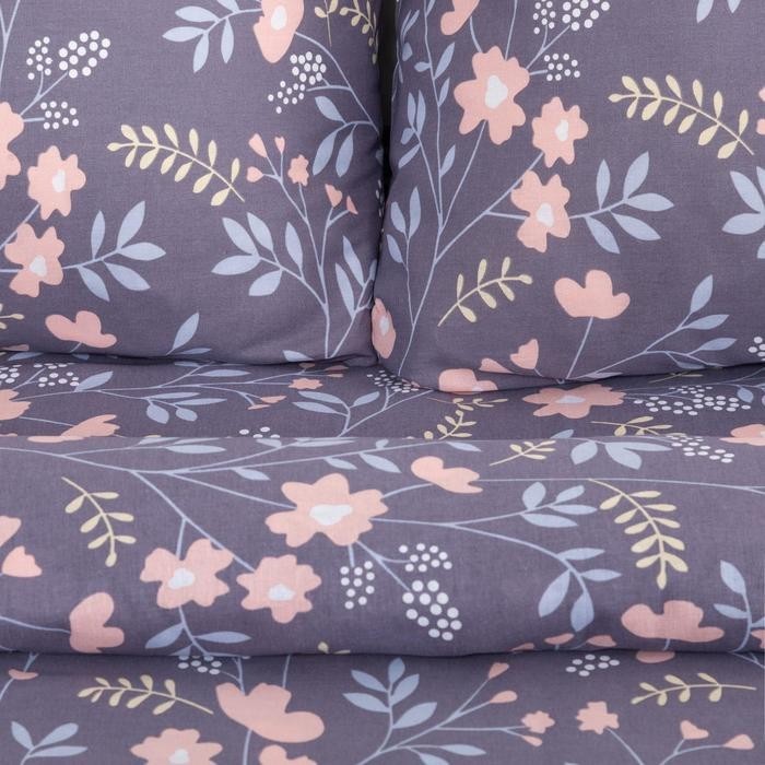 Постельное белье Этель 1.5сп "Сумрачный сад" 143*215см,150*214см,70*70см-2 шт, 100% хлопок,бязь125 г/м2