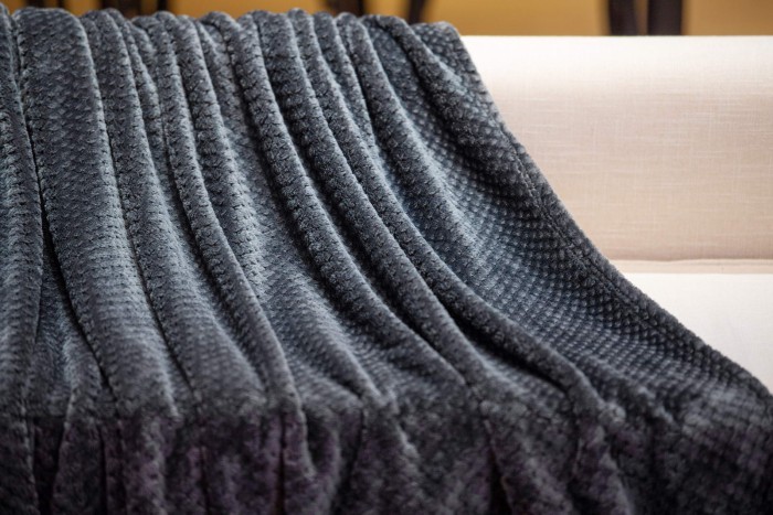 Эшли (антрацит) Покрывало 160х220