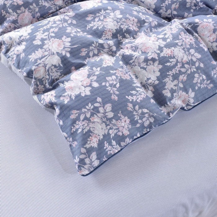 Гретель (синяя) Комплект постельного белья Сатин 1.6