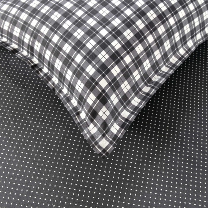 Фидель (серый) Комплект постельного белья сатин 1.6