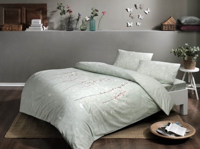 Постельное белье TAC RANFORCE TIANA полуторное зеленый