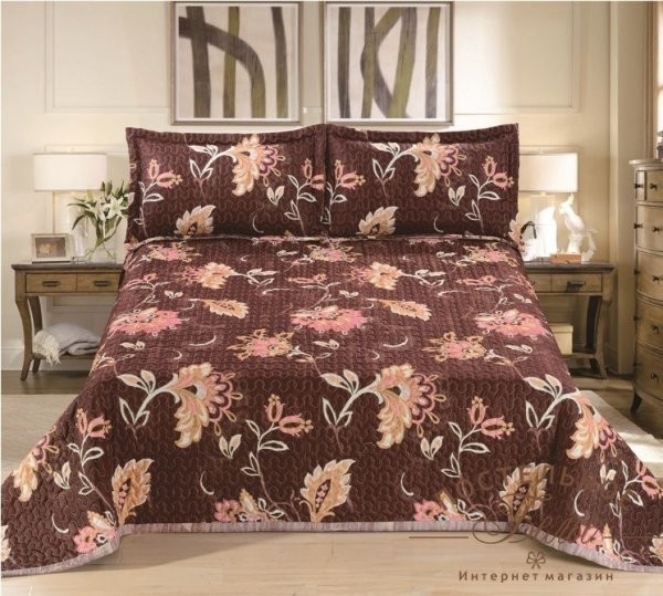 Покрывала софткоттон PMP-46 евро 230х250 2 наволочки 50х70