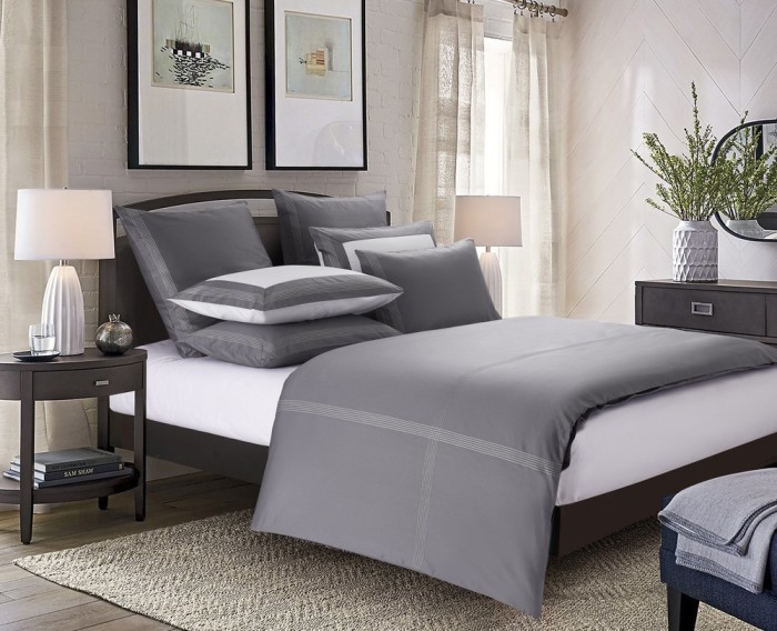 Наволочка декоративнаяSharmes "Merrow stich"  50х75(графитовый)