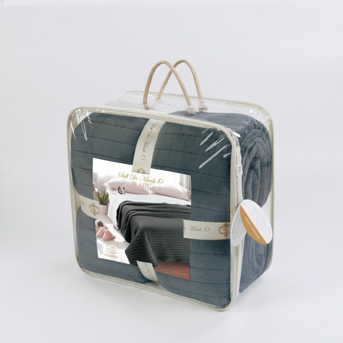 Либерти (темно-серый) Покрывало 220х240