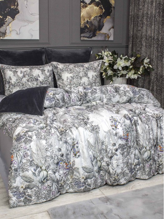 Комплекты для сна Фаворит (графит жемчуг) ABC Egypt Cotton Евро