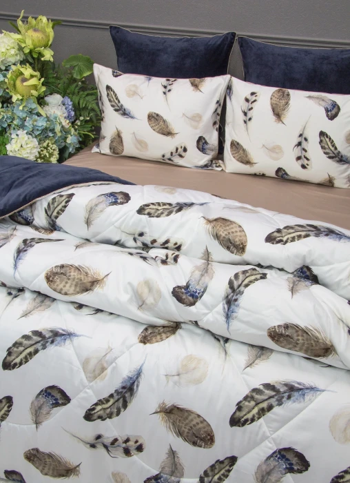 Постельный набор Роуч (индиго платина) ABC Egypt Cotton евро