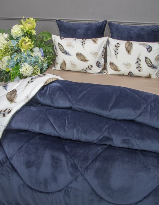 Постельный набор Роуч (индиго платина) ABC Egypt Cotton евро