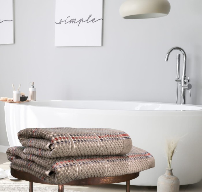 Полотенце велюровое Arya Aiden 50x90 Бежевый